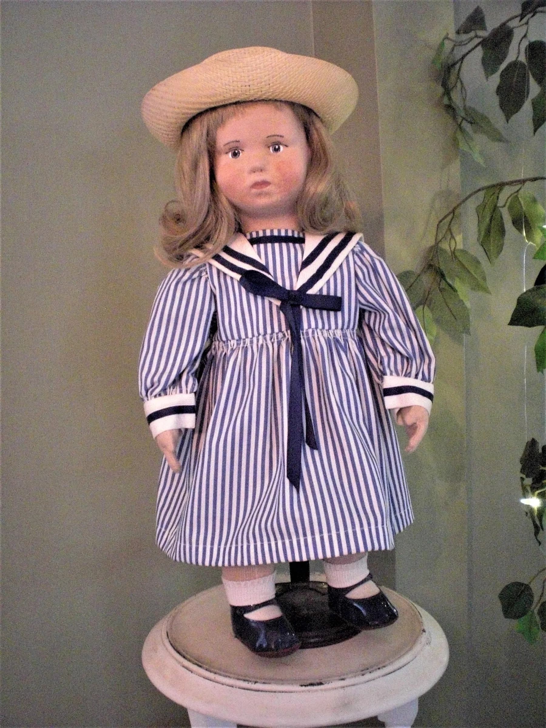 Handcrafted German Child Doll, 17½ Inches