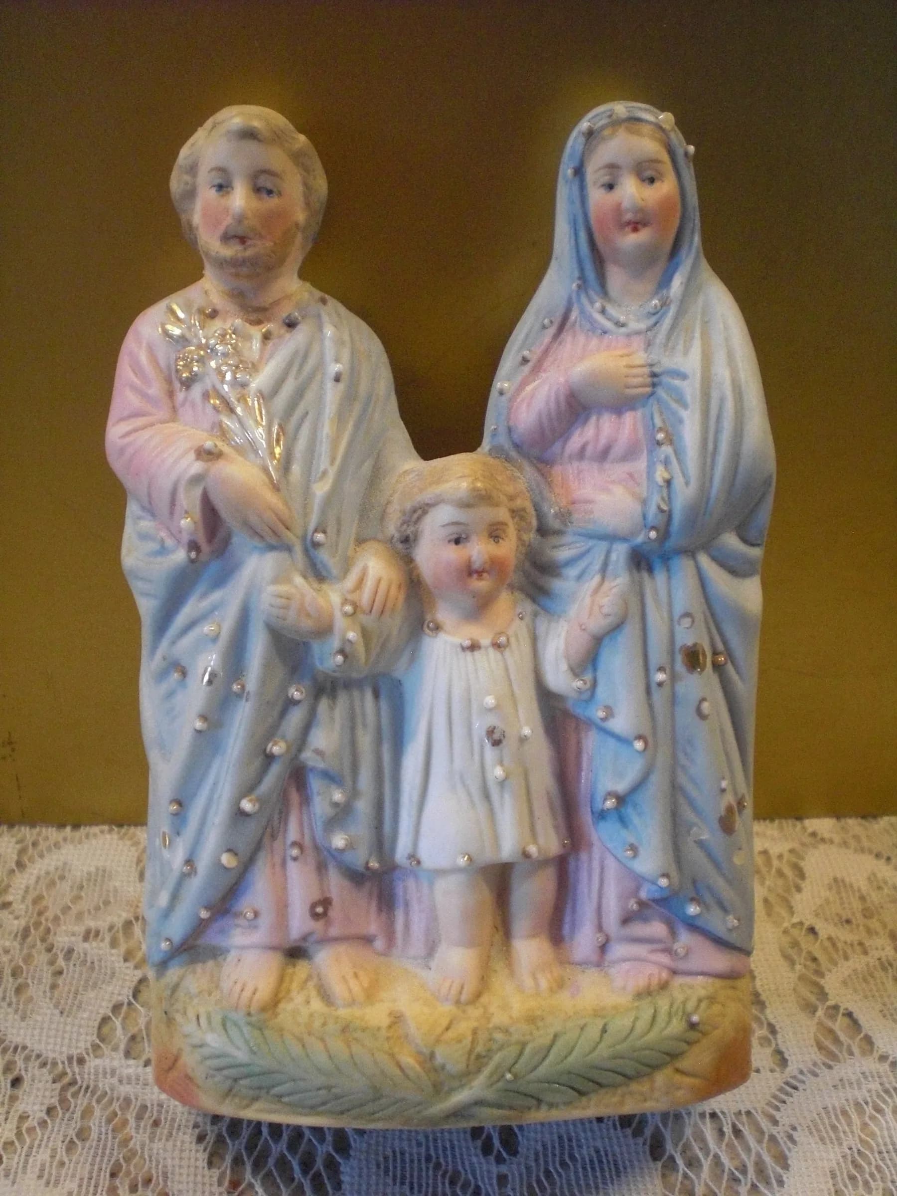 Holy Family — Porcelain Bisque, Three Figures